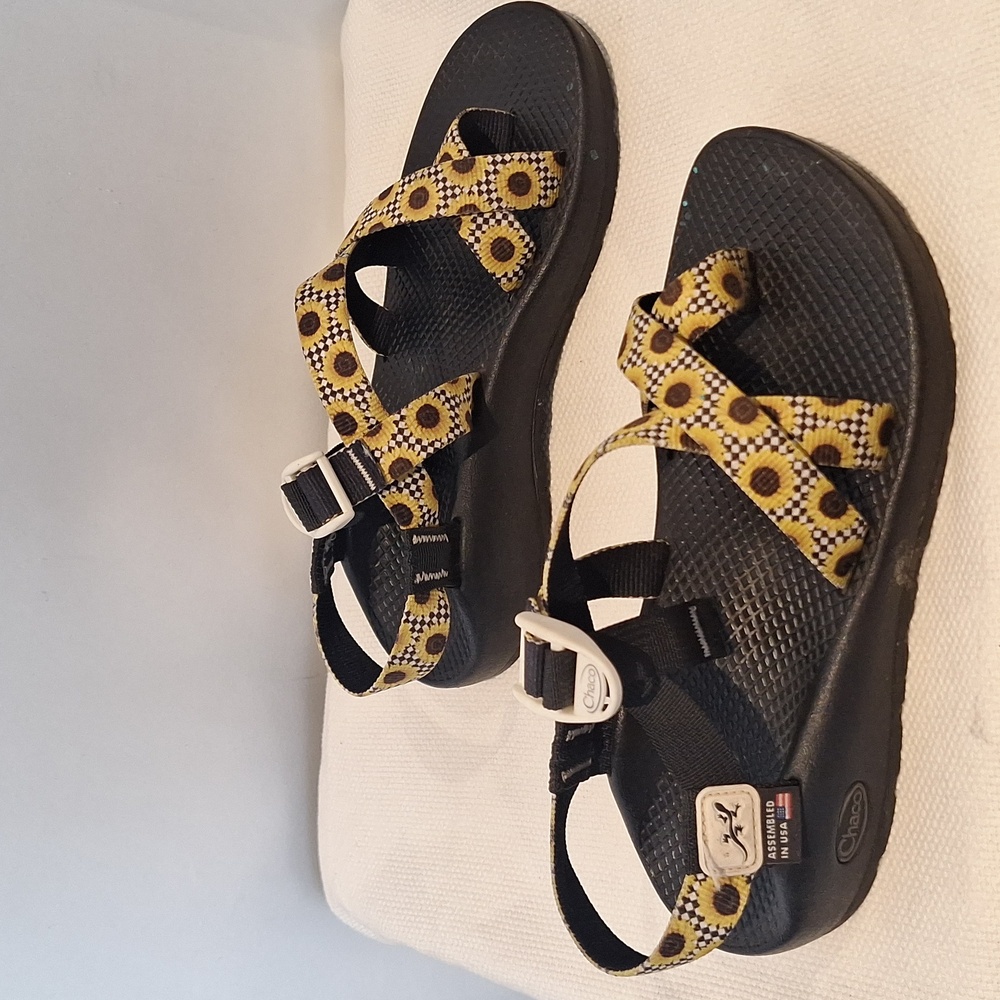 Chaco Black And White Checkered Patterned With Su… - image 4